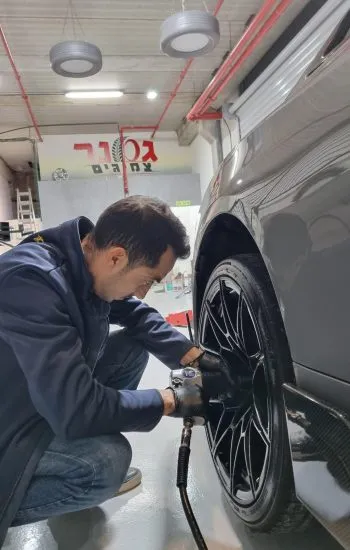 הרכבת גלגל ברכב פרטי